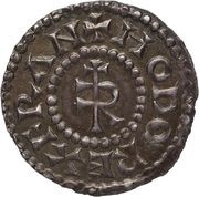 Denier - Franco in the name of king Odo obverse image