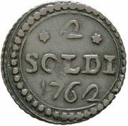 2 soldi U ventinu - Pascal Paoli reverse image