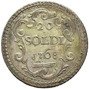 20 soldi U duppione - Pascal Paoli reverse image