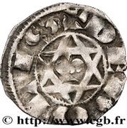 Denier - William I of Chauvigny lily reverse image