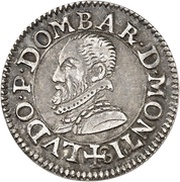 Denier Tournois - Louis II 1st type; Silver pattern strike obverse image