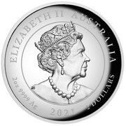 2 Dollars - Elizabeth II 6th Portrait - Chinese Myths and Legends - Silver - Dragon obverse image