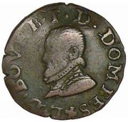 Denier Tournois - Louis II 2nd type obverse image