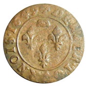 Denier Tournois - Gaston d'Orléans 7th type, France, 1649 reverse image