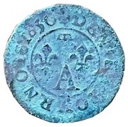Denier Tournois - Gaston d'Orléans 11th type, France, 1650 reverse image