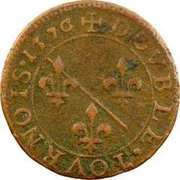 Double Tournois - Louis II 1st type reverse image