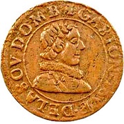 Double Tournois - Gaston d'Orléans 6th type obverse image