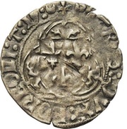 Blanc - Peter II of Bourbon DISPERSIT DEDIT PAVPERIBVS obverse image