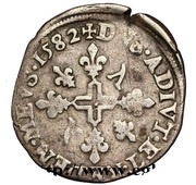 Double Sol Parisis - Louis II, France, 1581-1582 reverse image