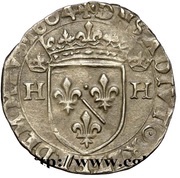 ½ Teston - Henry II 1st type, France, 1604-1607 reverse image