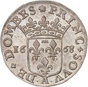 1⁄12 Ecu - Anna Mary Louise 2nd type, France, 1663-1668 reverse image