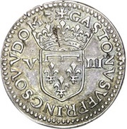 ⅛ Ecu - Gaston obverse image