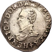 ½ Franc - Henry II obverse image