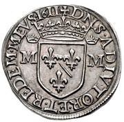 Teston - Mary 1st type, France, 1611-1613 reverse image