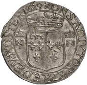 Teston - Gaston and Mary Posthumous, France, 1629 reverse image