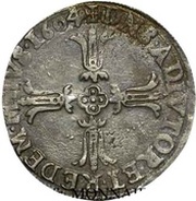 ¼ Ecu - Henry II, France, 1604 reverse image
