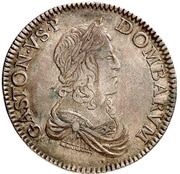 Silver Ecu - Gaston obverse image