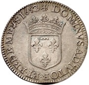 Silver Ecu - Gaston, France, 1652 reverse image