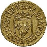 ½ Gold Ecu - Mary obverse image