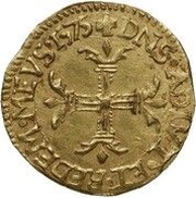 Gold Ecu - Louis II, France, 1574-1575 reverse image