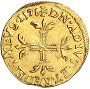 Gold Ecu - Louis II, France, 1577-1578 reverse image