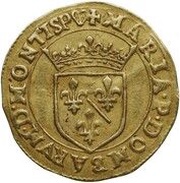 Gold Ecu - Mary obverse image