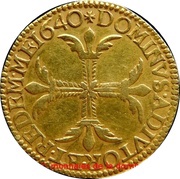 Double Gold Ecu - Gaston, France, 1640-1642 reverse image