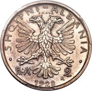 2 Franga Ari Zog; Prova obverse image
