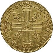 Double Gold Louis - Gaston Posthumous, France, 1652 reverse image