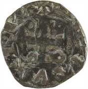 Denier Tournois - Charles II of Navarre reverse image