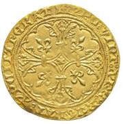 Gold Royal - Charles II of Navarre reverse image