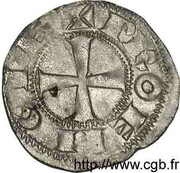 Denier - William IV, France, 1150-1209 reverse image