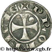 Denier - Charles I, France, 1246-1266 reverse image