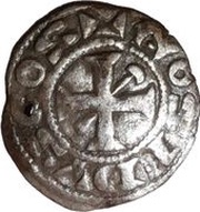 Obol - Geoffrey III hammer and coin obverse image