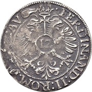 12 Kreuzer - Ferdinand II Small Arms reverse image