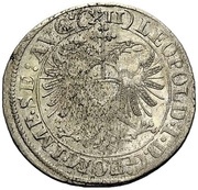 12 Kreuzer - Leopold I simple shield, France, 1665-1669 reverse image