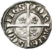 Sterling "with Lion Shield"- John II of Avesnes, France, 1280-1304 reverse image