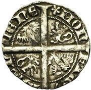 ⅓ Groat - Margaret II of Avesnes, France, 1345-1356 reverse image