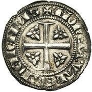1⁄2 Groat "with Lion" - John II of Avesnes, France, 1298-1299 reverse image