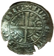 ½ Groat "with Knight" - John II of Avesnes, France, 1300-1302 reverse image