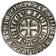 Groat "Tournois" - William I of Avesnes, France, 1306-1309 reverse image