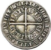 Groat "Courtois" - William II of Avesnes, France, 1344 reverse image