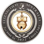 2 Dollars - Elizabeth II 6th Portrait - Jingle Bell obverse image