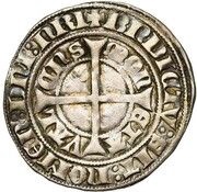 Groat "with Monogram" - Albert of Bavaria, France, 1389-1404 reverse image