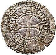 Groat "Drielander" - Jacqueline and John IV of Brabant, France, 1420-1421 reverse image