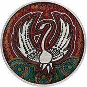 2 Dollars - Elizabeth II 6th Portrait - Black Swan Maali - Antiqued, Australia, 2022 reverse image