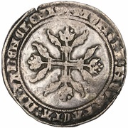 2 Groats "with Eagle" - Albert of Bavaria, France, 1389-1404 reverse image