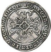 2 Groats - Albert of Bavaria, France, 1389-1404 reverse image