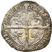 2 Groats "Thuyne" - Jacqueline and John IV of Brabant reverse image