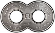 2 Dollars - Elizabeth II 6th Portrait - Snake obverse image